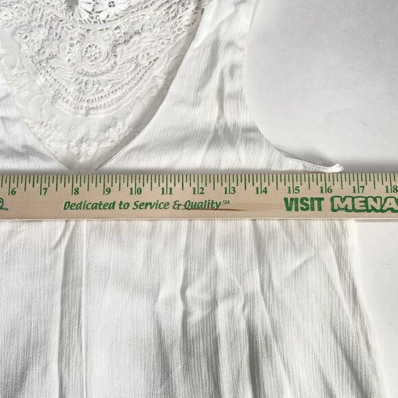 NEW Lulus Mini Dress Lined White Lace Dress Size Small Open Back Sleeveless - Picture 10 of 15